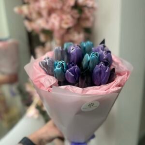 Tulpių puokštė "Deep Love"