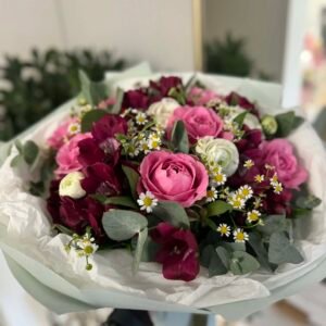 Puokštė "Gėlių linkėjimai"