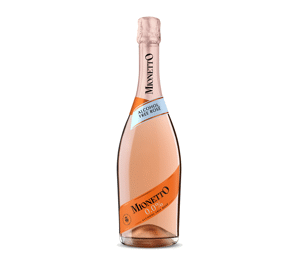 Nealkoholinis putojantis rausvasis sausas vynas MIONETTO, 750 ml