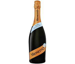 Nealkoholinis putojantis baltasis sausas vynas MIONETTO, 750 ml